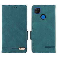 Custodia Portafoglio In Pelle Cover con Supporto L07Z per Xiaomi POCO C3 Verde