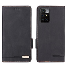 Custodia Portafoglio In Pelle Cover con Supporto L07Z per Xiaomi Redmi Note 11 4G (2021) Nero
