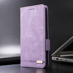 Custodia Portafoglio In Pelle Cover con Supporto L07Z per Xiaomi Redmi Note 13 Pro+ Plus 5G Viola