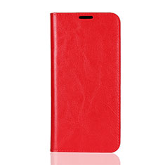 Custodia Portafoglio In Pelle Cover con Supporto L08 per Huawei Honor View 10 Lite Rosso