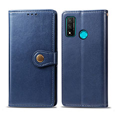 Custodia Portafoglio In Pelle Cover con Supporto L08 per Huawei Nova Lite 3 Plus Blu