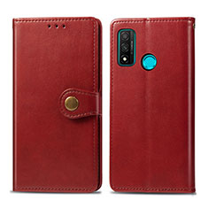 Custodia Portafoglio In Pelle Cover con Supporto L08 per Huawei Nova Lite 3 Plus Rosso