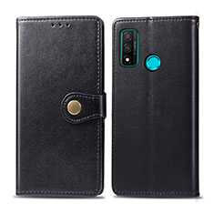 Custodia Portafoglio In Pelle Cover con Supporto L08 per Huawei P Smart (2020) Nero