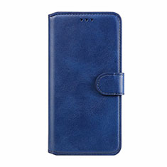 Custodia Portafoglio In Pelle Cover con Supporto L08 per Xiaomi Redmi Note 9 Pro Blu