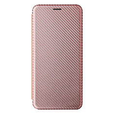 Custodia Portafoglio In Pelle Cover con Supporto L08Z per Samsung Galaxy A12 Oro Rosa