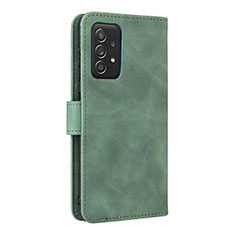 Custodia Portafoglio In Pelle Cover con Supporto L08Z per Samsung Galaxy A52 4G Verde