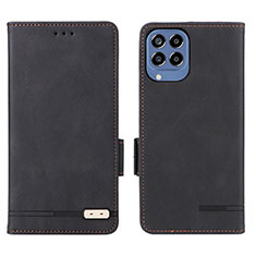 Custodia Portafoglio In Pelle Cover con Supporto L08Z per Samsung Galaxy M33 5G Nero