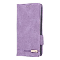 Custodia Portafoglio In Pelle Cover con Supporto L08Z per Samsung Galaxy S21 5G Viola