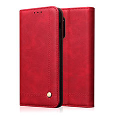 Custodia Portafoglio In Pelle Cover con Supporto L09 per Huawei Honor 30 Rosso