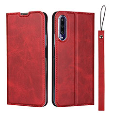 Custodia Portafoglio In Pelle Cover con Supporto L09 per Huawei Honor 9X Pro Rosso