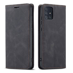 Custodia Portafoglio In Pelle Cover con Supporto L09 per Samsung Galaxy A51 5G Nero