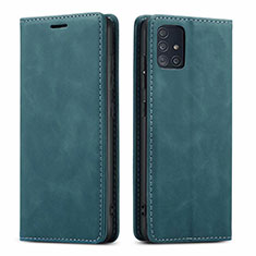 Custodia Portafoglio In Pelle Cover con Supporto L09 per Samsung Galaxy A51 5G Verde