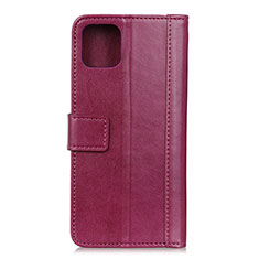 Custodia Portafoglio In Pelle Cover con Supporto L09 per Samsung Galaxy A71 5G Rosso Rosa
