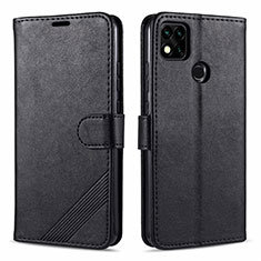 Custodia Portafoglio In Pelle Cover con Supporto L09 per Xiaomi Redmi 9C NFC Nero