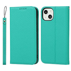 Custodia Portafoglio In Pelle Cover con Supporto L10 per Apple iPhone 13 Mini Verde