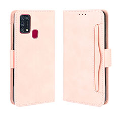 Custodia Portafoglio In Pelle Cover con Supporto L10 per Samsung Galaxy M31 Rosa