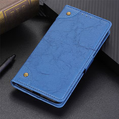 Custodia Portafoglio In Pelle Cover con Supporto L10 per Samsung Galaxy S20 Lite 5G Blu