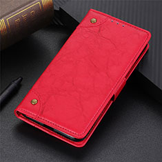 Custodia Portafoglio In Pelle Cover con Supporto L10 per Samsung Galaxy S20 Lite 5G Rosso