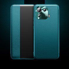 Custodia Portafoglio In Pelle Cover con Supporto L10 per Xiaomi Mi 11 Pro 5G Verde