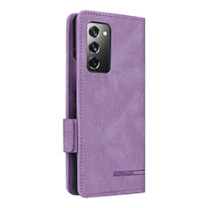 Custodia Portafoglio In Pelle Cover con Supporto L10Z per Samsung Galaxy Z Fold2 5G Viola
