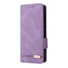 Custodia Portafoglio In Pelle Cover con Supporto L10Z per Samsung Galaxy Z Fold3 5G Viola