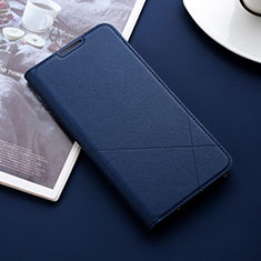 Custodia Portafoglio In Pelle Cover con Supporto L11 per Huawei Honor 10 Lite Blu