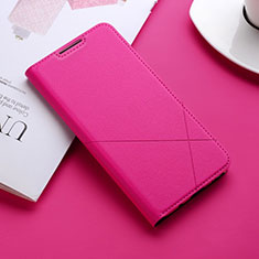 Custodia Portafoglio In Pelle Cover con Supporto L11 per Huawei Honor 10 Lite Rosa Caldo