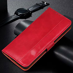 Custodia Portafoglio In Pelle Cover con Supporto L11 per Huawei Honor 9C Rosso