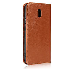 Custodia Portafoglio In Pelle Cover con Supporto L11 per Xiaomi Redmi 8A Arancione