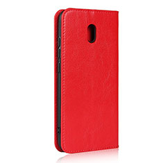 Custodia Portafoglio In Pelle Cover con Supporto L11 per Xiaomi Redmi 8A Rosso