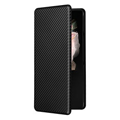 Custodia Portafoglio In Pelle Cover con Supporto L11Z per Samsung Galaxy Z Fold3 5G Nero