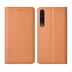 Custodia Portafoglio In Pelle Cover con Supporto L12 per Huawei Honor 9X Pro Arancione