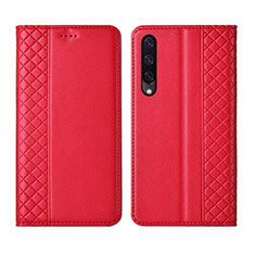 Custodia Portafoglio In Pelle Cover con Supporto L12 per Huawei Honor 9X Pro Rosso