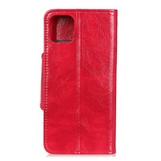 Custodia Portafoglio In Pelle Cover con Supporto L12 per Samsung Galaxy A71 5G Rosso
