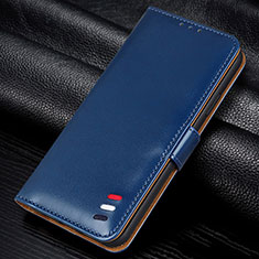 Custodia Portafoglio In Pelle Cover con Supporto L12 per Samsung Galaxy M31 Blu
