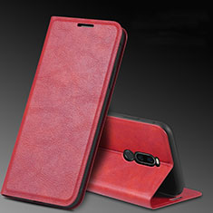 Custodia Portafoglio In Pelle Cover con Supporto L12 per Xiaomi Redmi 8 Rosso