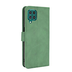 Custodia Portafoglio In Pelle Cover con Supporto L12Z per Samsung Galaxy F62 5G Verde
