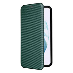 Custodia Portafoglio In Pelle Cover con Supporto L12Z per Samsung Galaxy S21 Plus 5G Verde