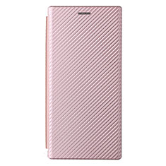 Custodia Portafoglio In Pelle Cover con Supporto L12Z per Samsung Galaxy S21 Ultra 5G Oro Rosa