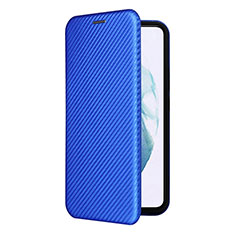 Custodia Portafoglio In Pelle Cover con Supporto L12Z per Samsung Galaxy S22 5G Blu