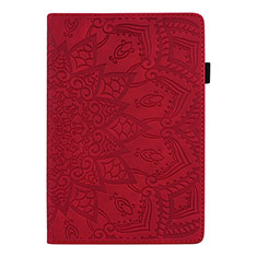 Custodia Portafoglio In Pelle Cover con Supporto L14 per Huawei MediaPad M6 10.8 Rosso