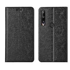 Custodia Portafoglio In Pelle Cover con Supporto L15 per Huawei P40 Lite E Nero