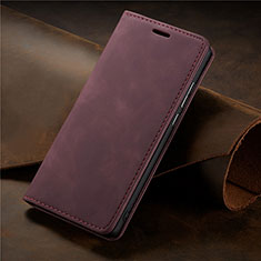 Custodia Portafoglio In Pelle Cover con Supporto L15 per Samsung Galaxy A71 4G A715 Rosso Rosa