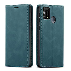 Custodia Portafoglio In Pelle Cover con Supporto L15 per Samsung Galaxy M31 Prime Edition Verde