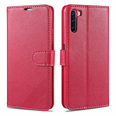 Custodia Portafoglio In Pelle Cover con Supporto L16 per Huawei Mate 40 Lite 5G Rosso