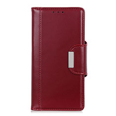 Custodia Portafoglio In Pelle Cover con Supporto L16 per Samsung Galaxy A41 Rosso Rosa
