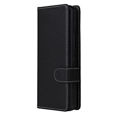 Custodia Portafoglio In Pelle Cover con Supporto L16Z per Samsung Galaxy Z Fold3 5G Nero