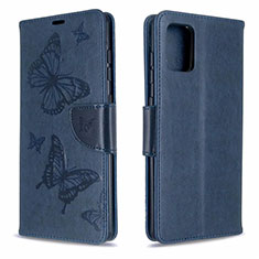 Custodia Portafoglio In Pelle Cover con Supporto L17 per Samsung Galaxy A71 4G A715 Blu