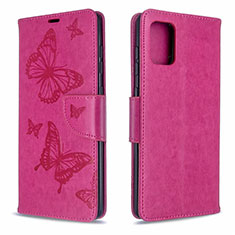 Custodia Portafoglio In Pelle Cover con Supporto L17 per Samsung Galaxy A71 4G A715 Rosa Caldo