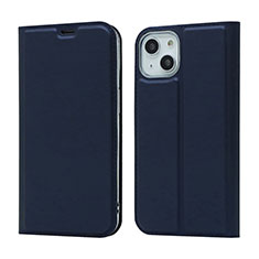 Custodia Portafoglio In Pelle Cover con Supporto L18 per Apple iPhone 13 Mini Blu